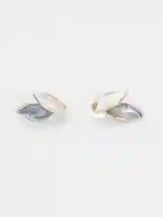 Серьги женские 4 вида, сердечко, кольца, листочки