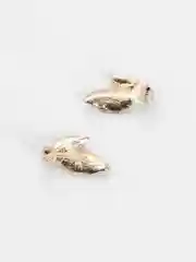 Серьги женские 4 вида, сердечко, кольца, листочки