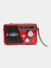 Красный радио с фонарем 521 и mp3-плеером, AM/FM, USB, SD