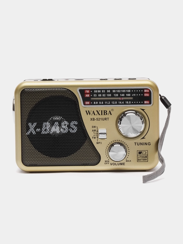 Радио с фонарем 521 и mp3-плеером, AM/FM, USB, SD