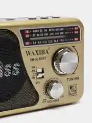 Золотой радио с фонарем 521 и mp3-плеером, AM/FM, USB, SD