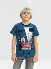Синий футболка для мальчика, подростковая. Bonito kids