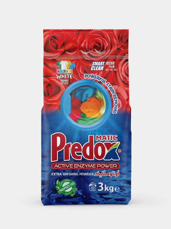 Стиральный порошок для белого для цветного белья/автомат/ручная PREDOX Роза 3 кг