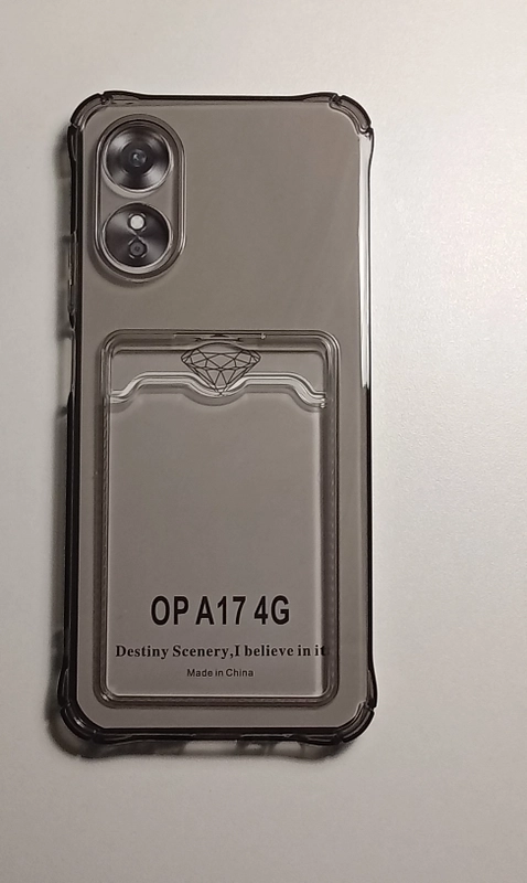 Чехол OPPO A18 / OPPO A38 / OPPO A17 / A17K карман для пластиковой карты , усиленные углы