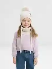 Песочный хаки комплект детский, демисезонный: шапка, снуд