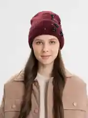 Бордовый шапка женская Адонис