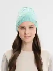 Мятный шапка женская без подклада Амсония