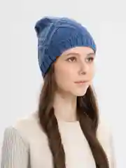 Индиго шапка женская без подклада Амсония