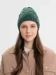 Зеленый шапка женская без подклада Амсония