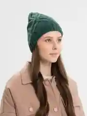 Зеленый шапка женская без подклада Амсония