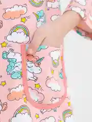Кораллово-розовый халат для девочки с капюшоном