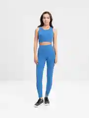 Спортивный женский фитнес костюм, комплект в рубчик