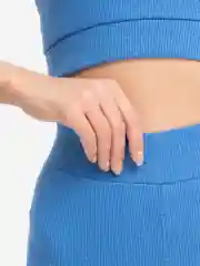 Спортивный женский фитнес костюм, комплект в рубчик