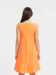 Оранжевый платье женское