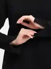 Черный женский костюм, спортивный