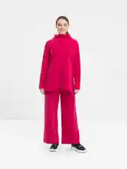 Фуксия костюм в рубчик