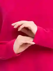 Фуксия костюм в рубчик