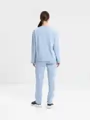 Голубой женский костюм, спортивный