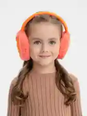 Розовый меховые наушники, зимние