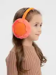 Розовый меховые наушники, зимние