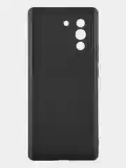 Черный чехол BROSCORP для Huawei Nova 10 матовый силиконовый тонкий, бортик вокруг камер