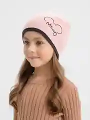 Детская шапка для девочки,  двухслойный трикотаж