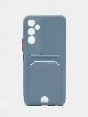 Алый чехол TECNO POVA 4 PRO с защитой камеры и карманом для пластиковой карты