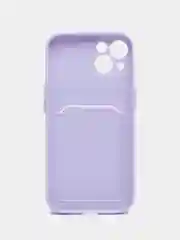 Лавандовый чехол для iPhone 12, 13, Pro Max, 7, 8, SE 2020 с карманом для карт защита камеры динамика