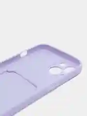 Лавандовый чехол для iPhone 12, 13, Pro Max, 7, 8, SE 2020 с карманом для карт защита камеры динамика