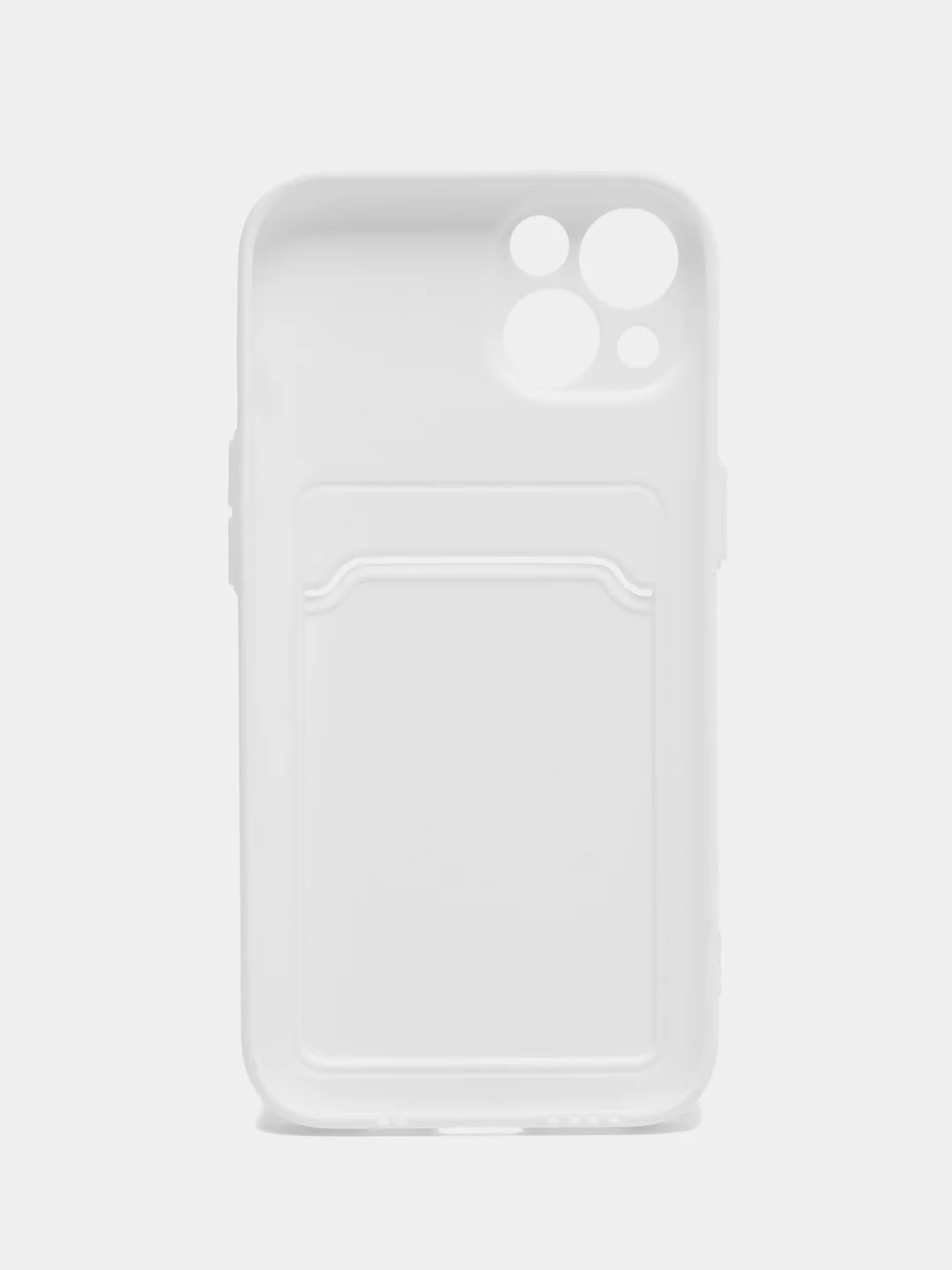Белый чехол для iPhone 12, 13, Pro Max, 7, 8, SE 2020 с карманом для карт защита камеры динамика