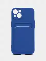 Индиго чехол для iPhone 12, 13, Pro Max, 7, 8, SE 2020 с карманом для карт защита камеры динамика