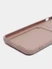 Бежевый чехол для iPhone 12, 13, Pro Max, 7, 8, SE 2020 с карманом для карт защита камеры динамика
