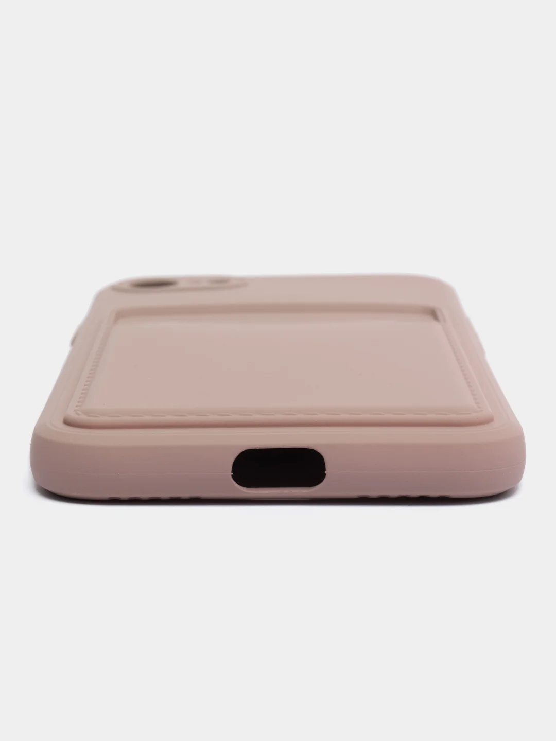 Бежевый чехол для iPhone 12, 13, Pro Max, 7, 8, SE 2020 с карманом для карт защита камеры динамика
