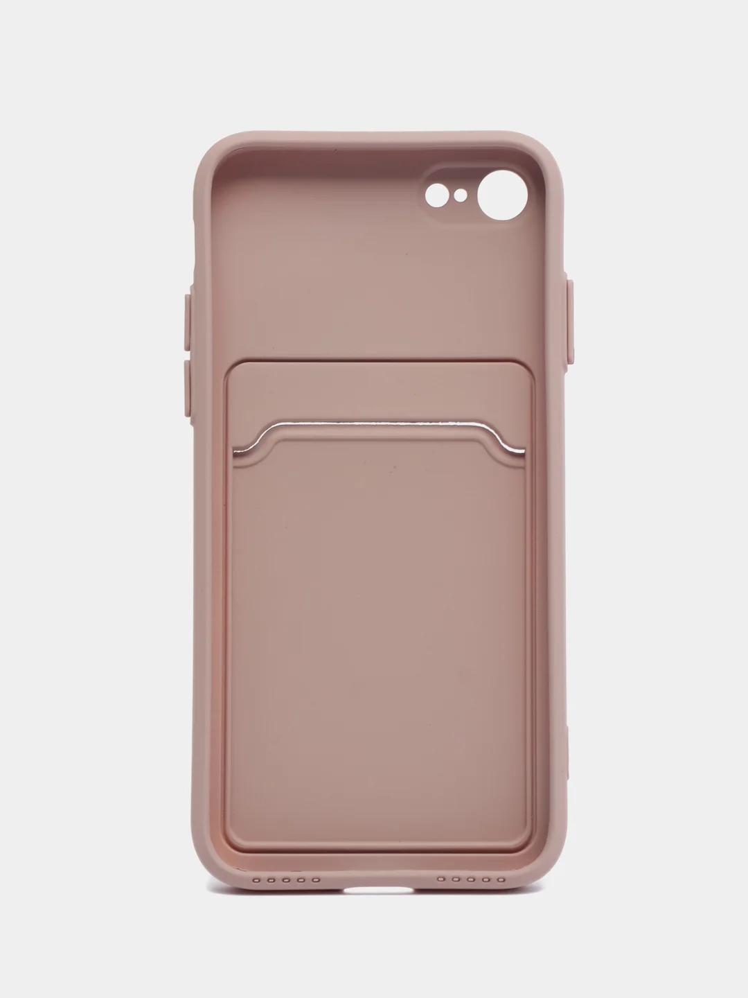 Бежевый чехол для iPhone 12, 13, Pro Max, 7, 8, SE 2020 с карманом для карт защита камеры динамика