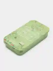 Зеленый твердые духи в металлической коробочке, сухие
