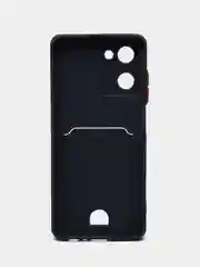Синий чехол REALME 10  с отделением для пластиковой карточки и защитой камеры
