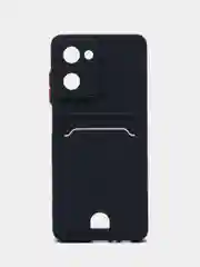 Синий чехол REALME 10  с отделением для пластиковой карточки и защитой камеры