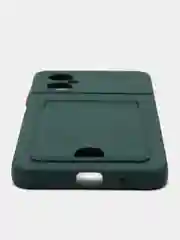 Сиреневый чехол XIAOMI POCO M4 5g / POCO M5 с защитой камеры и карманом для карты