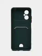Сиреневый чехол XIAOMI POCO M4 5g / POCO M5 с защитой камеры и карманом для карты