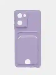 Лавандовый чехол REALME 10  с отделением для пластиковой карточки и защитой камеры