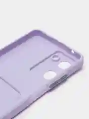 Лавандовый чехол REALME 10  с отделением для пластиковой карточки и защитой камеры