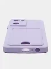 Лавандовый чехол REALME 10  с отделением для пластиковой карточки и защитой камеры