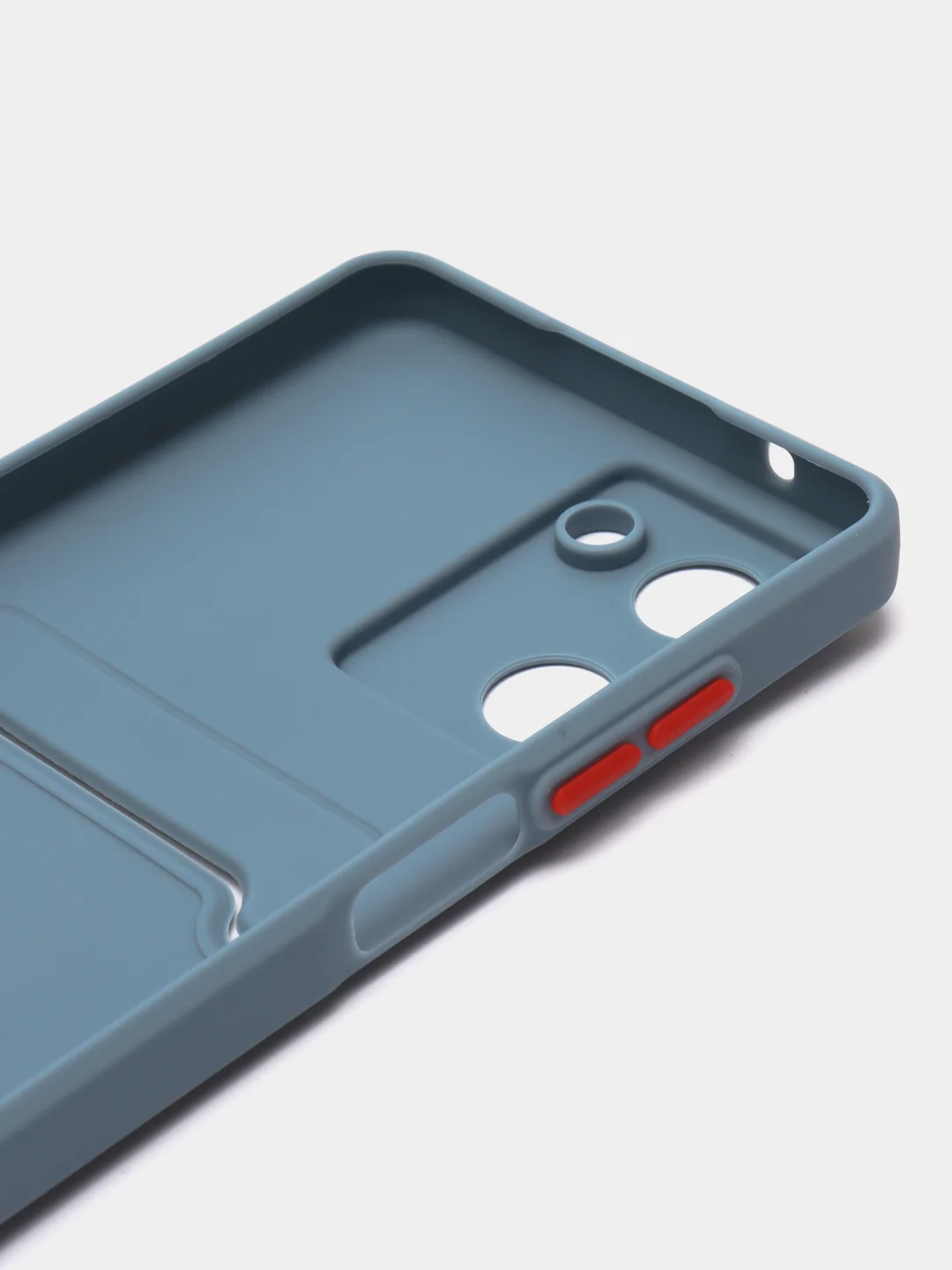 Серый чехол REALME 10  с отделением для пластиковой карточки и защитой камеры