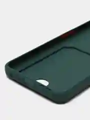 Тёмно-зелёный чехол REALME 9i / OPPO A96 с защитой камеры, карман для пластиковой карты