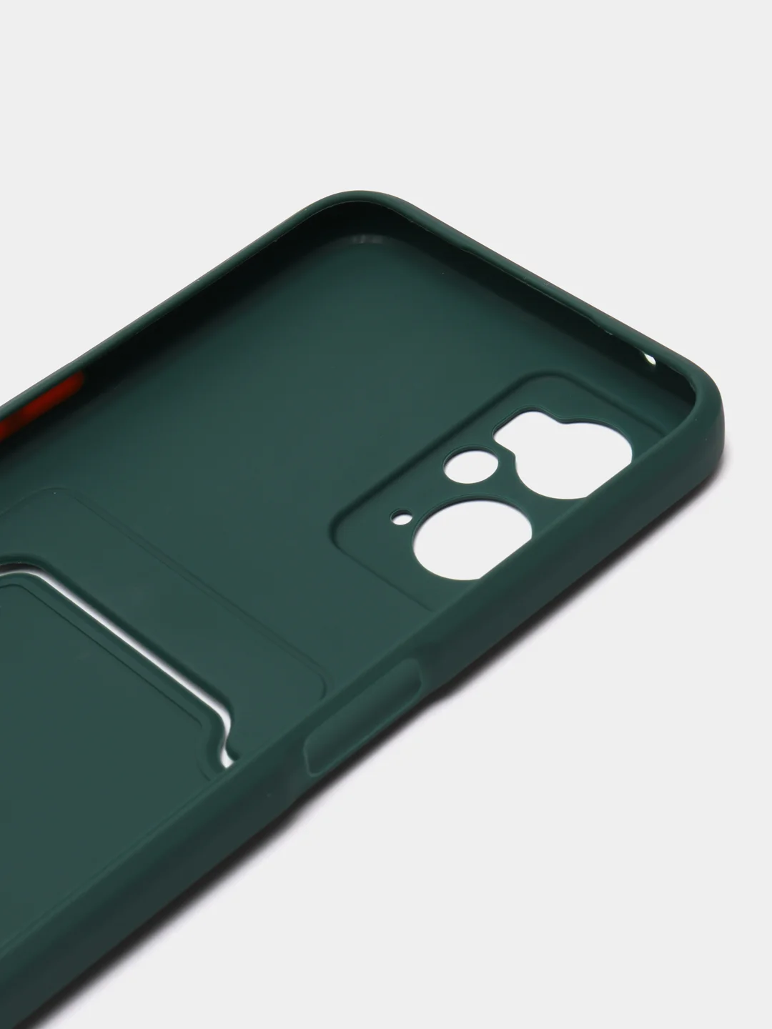 Тёмно-зелёный чехол REALME 9i / OPPO A96 с защитой камеры, карман для пластиковой карты