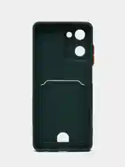 Зеленый чехол REALME 10  с отделением для пластиковой карточки и защитой камеры