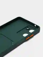 Зеленый чехол REALME 10  с отделением для пластиковой карточки и защитой камеры