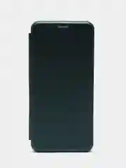 Тёмно-зелёный чехол-книжка INFINIX HOT 20, c защитой камеры