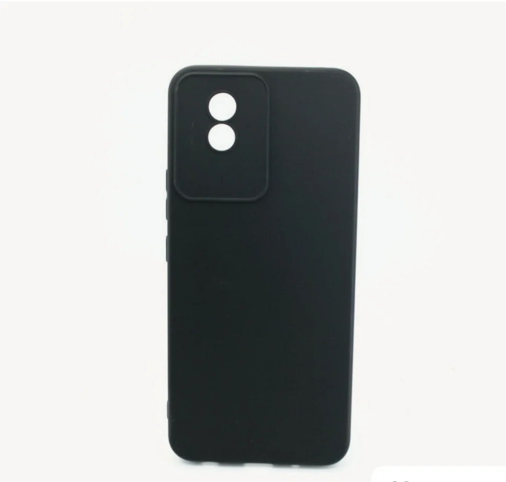 Черный чехол VIVO Y02 с защитой камеры, матовый