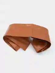 Белый широкий мягкий пояс-кушак, ремень